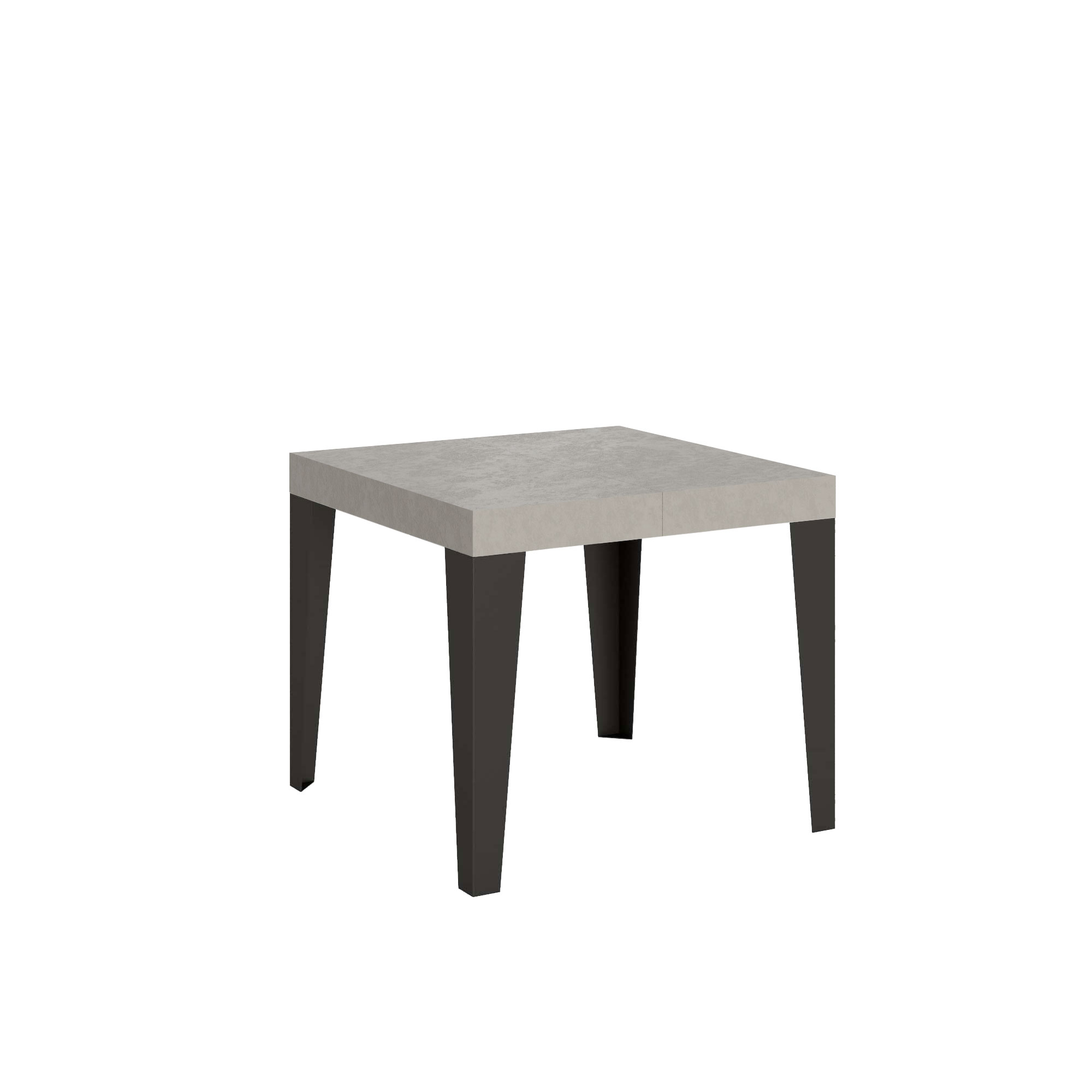 Mesa extensible 90/246x90 cm Flame cachemir patas antracita - Itamoby