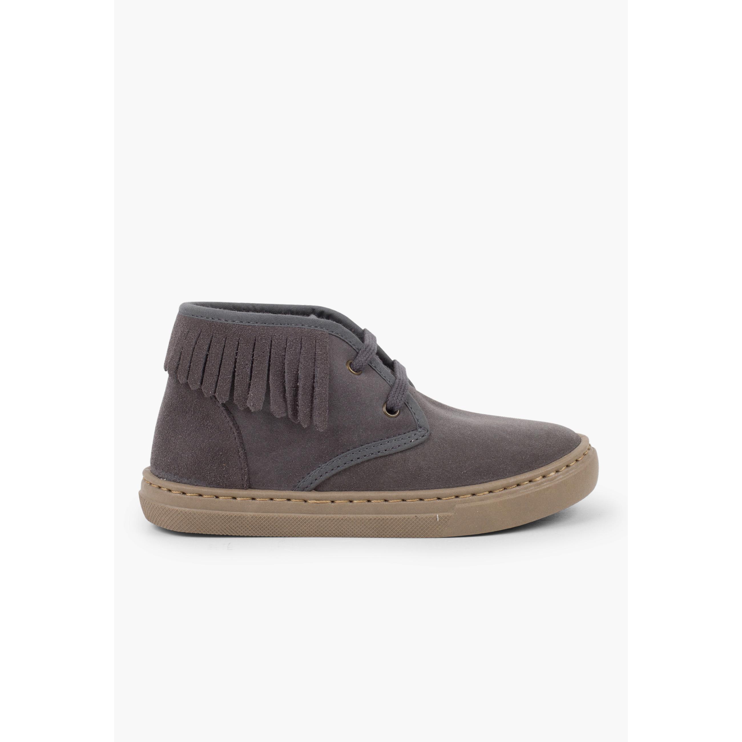 Pisamonas Zapatillas Altas Con Flecos Para Niños