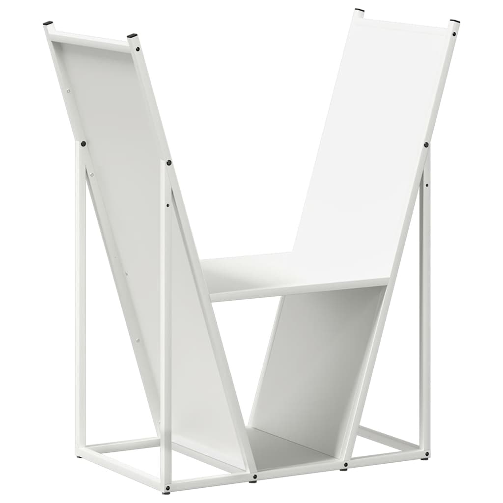vidaXL Leñero 69,5x35x81 cm Acero laminado en frío en color Blanco/Antracita/Negro y más