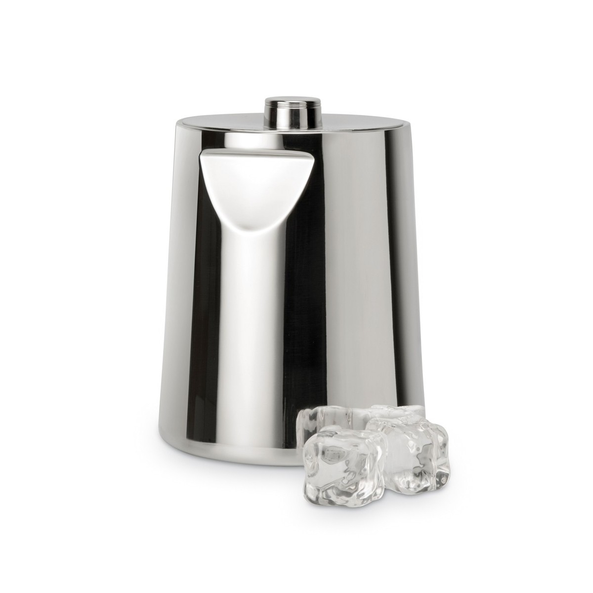 Bra - Termocubitos Enfriador Bella, 4 Litros, Incluye Tapa, Enfría Hielo y Bebidas, Acero Inoxidable Pulido Brillante, Apto Lavavajillas, Doble Pared