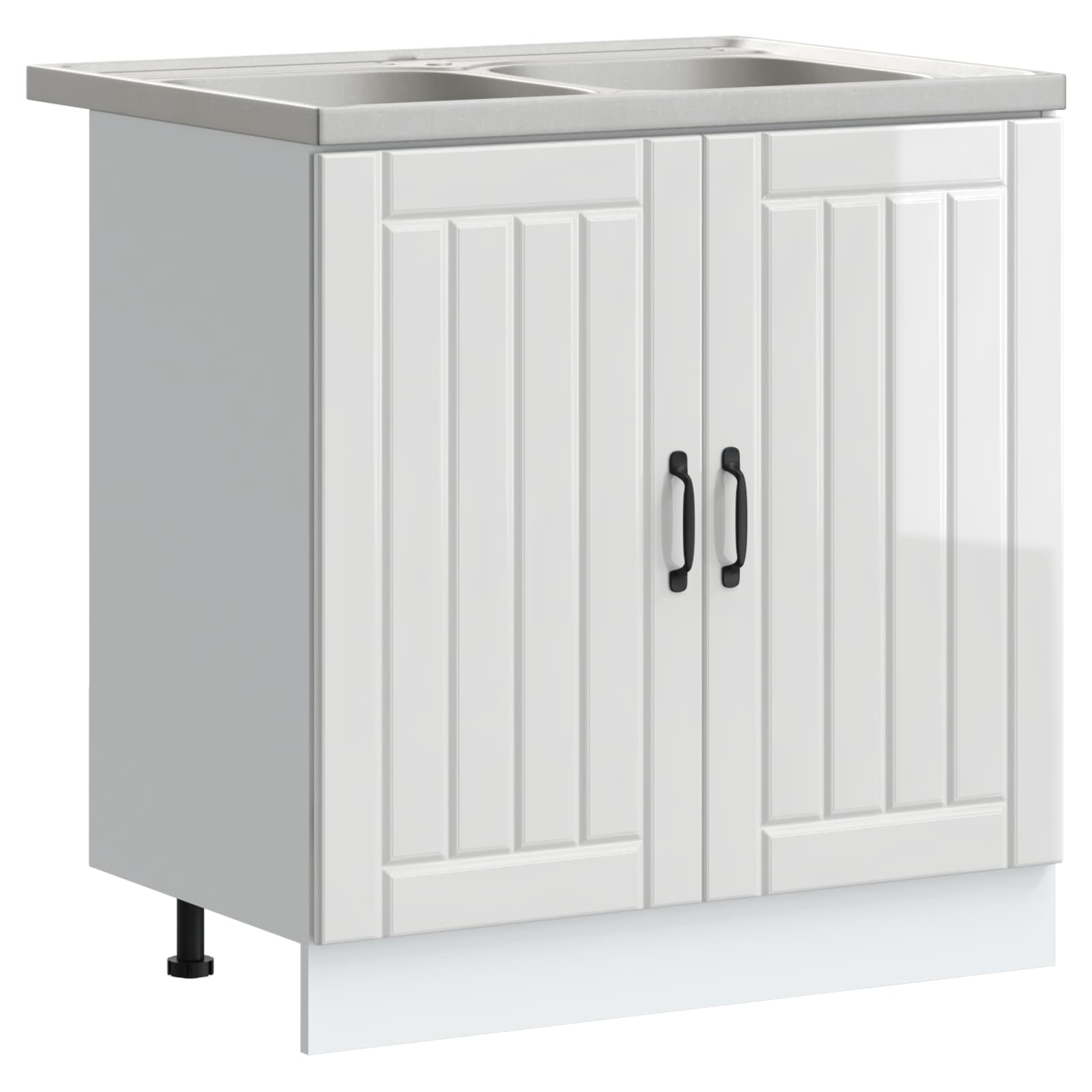 vidaXL Mueble Bajo para Fregadero Lucca 2 pcs Madera de ingeniería