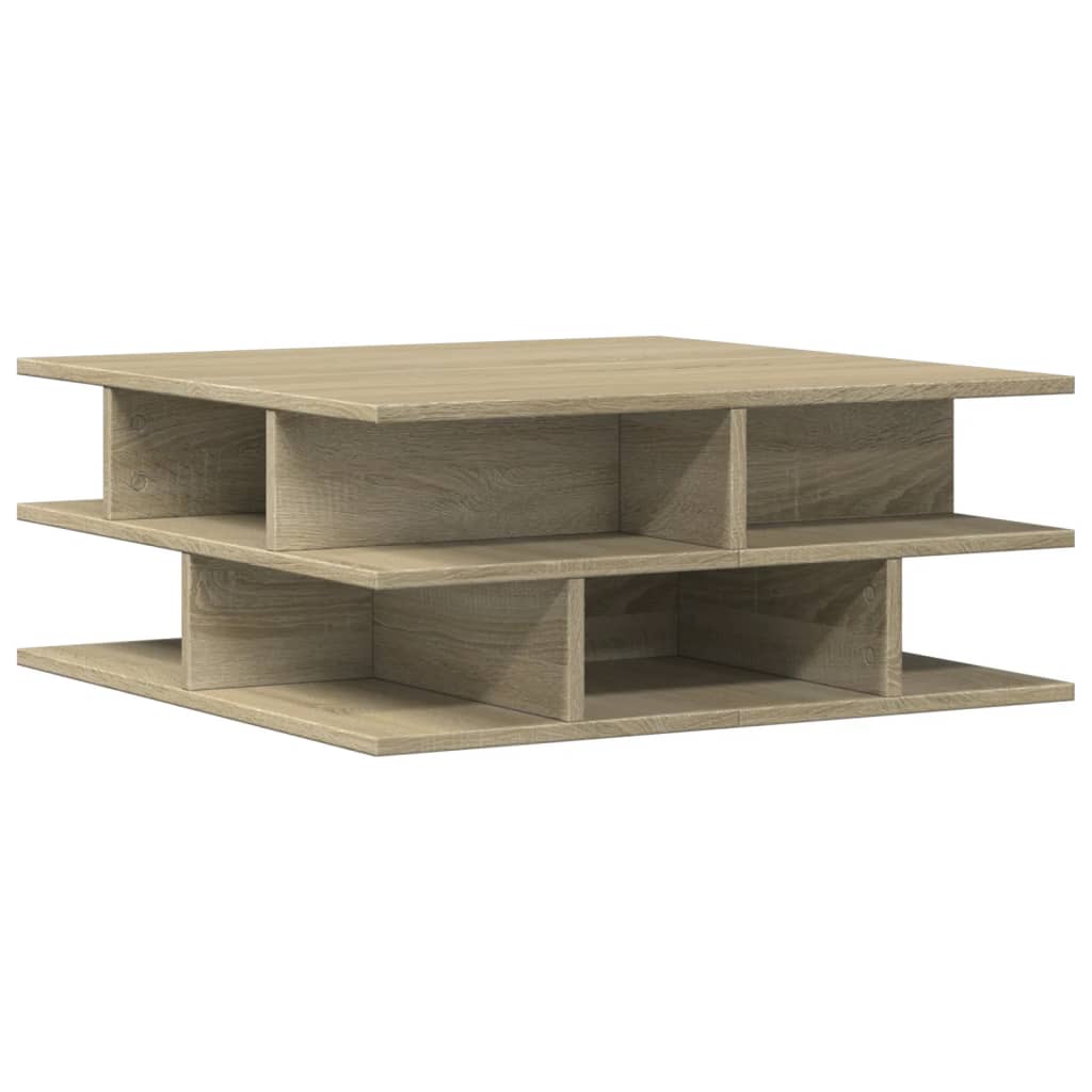 Vidaxl Mesa de Centro Madera de Ingeniería 70x70x29 Cm Blanco