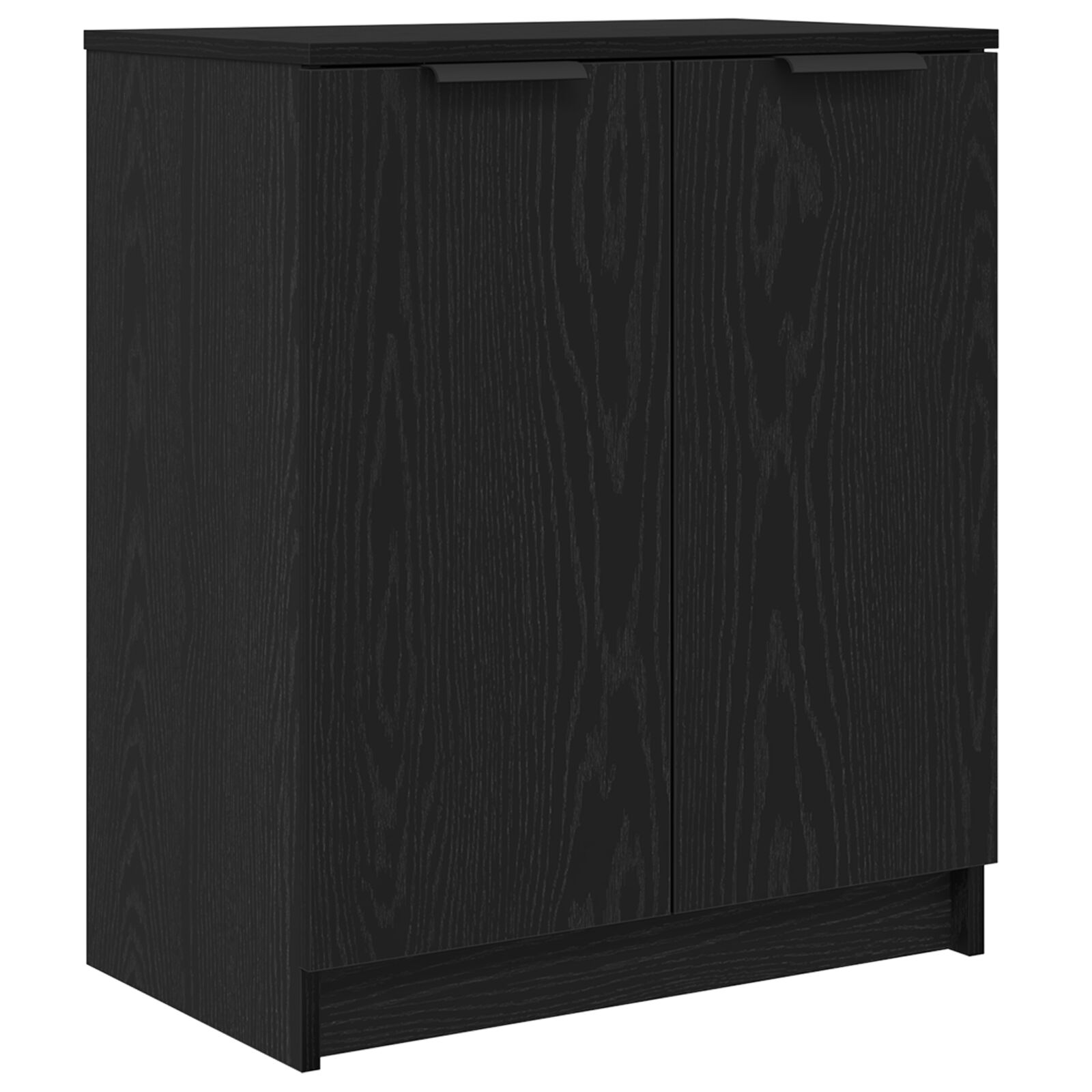 Cabinet para zapatos vidaXL Negro Roble 59x35x70 cm Madera elaborada