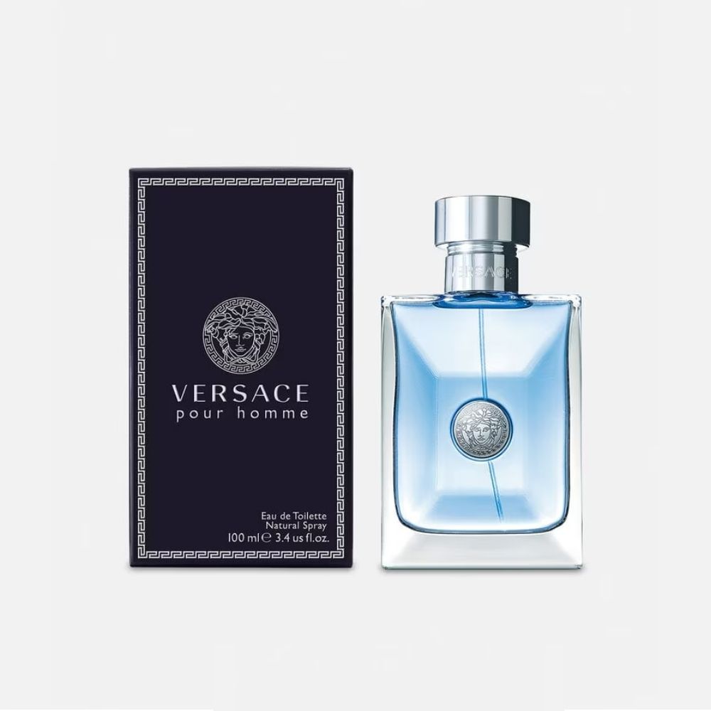 Versace - Pour Homme Eau de Toilette 100 Ml. - Colonia para hombre. Aromático, Cítrico, Fresco y Elegante
