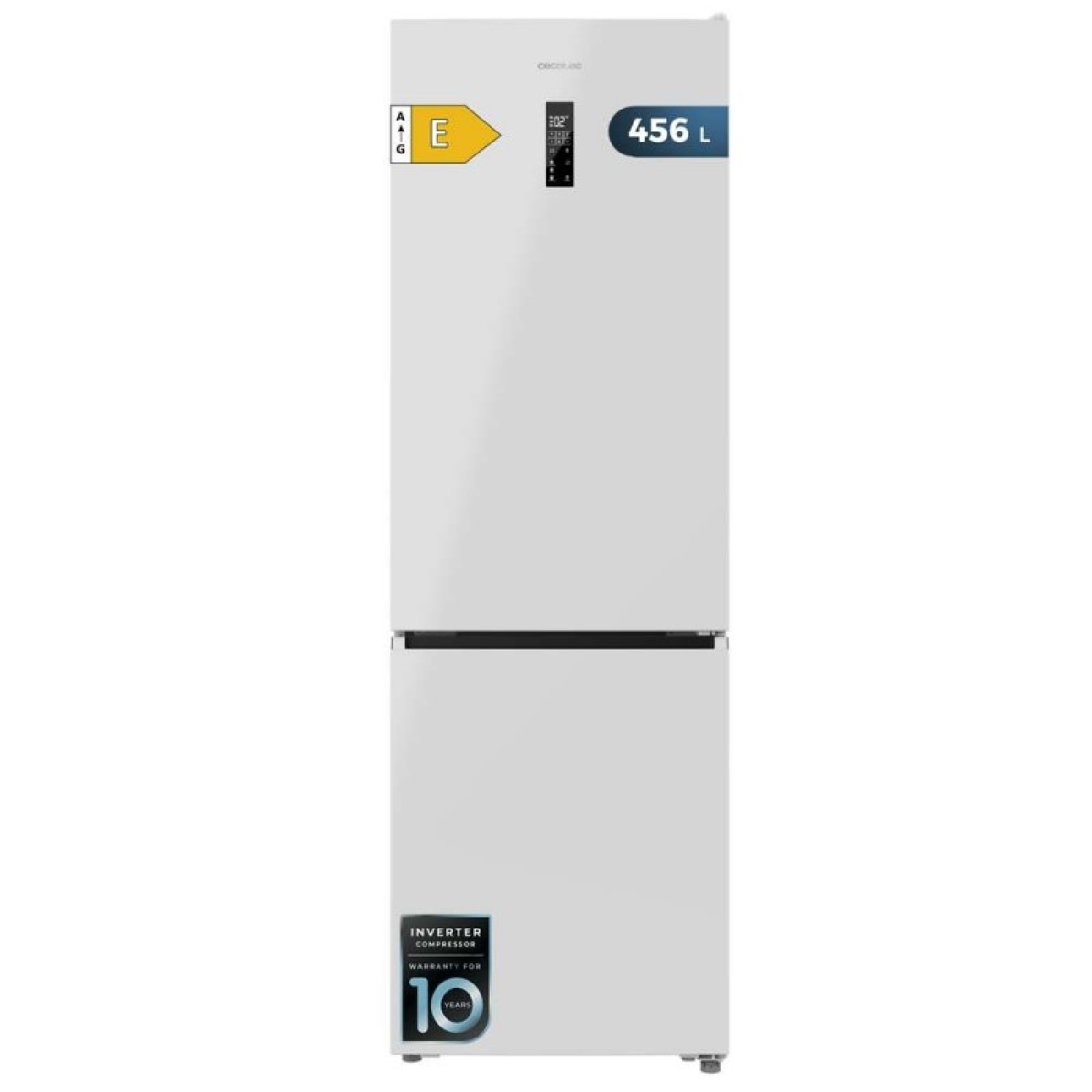 Cecotec Frigorífico Combi 456L Total No Frost Bolero CoolMarket Combi 456 White E. Altura 201cm y 59,5cm Ancho