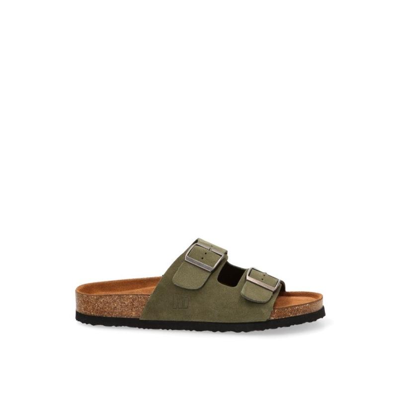 Sandalia Mustang - Hombre - Suela Plana - Modelo 84716 - Color Kakhi