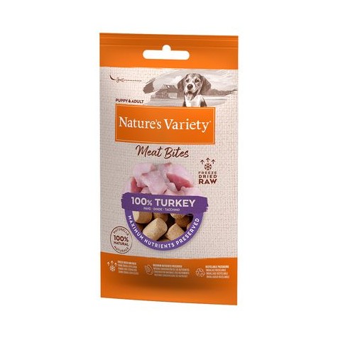 Nature´s Variety Meat Bites Pavo para Perros 20 gr