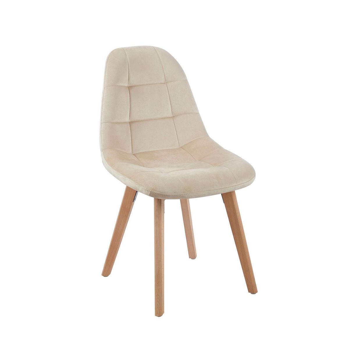 Regalos Miguel - Packs Sillas Comedor - Pack 2 Sillas Kelen Terciopelo - Beige