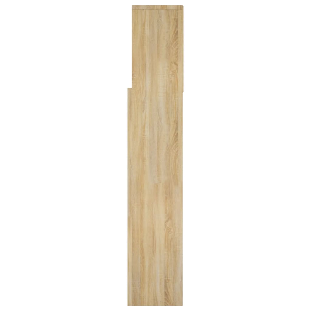 vidaXL Mueble cabecero color roble Sonoma 160x19x103,5 cm