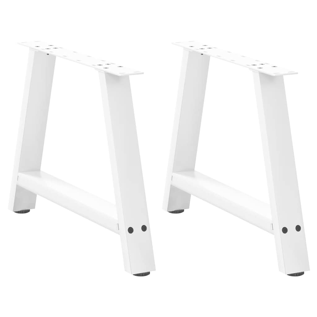 vidaXL Patas para mesa de centro en forma de A (2 unidades)  60 x (42-43) cm, acero
