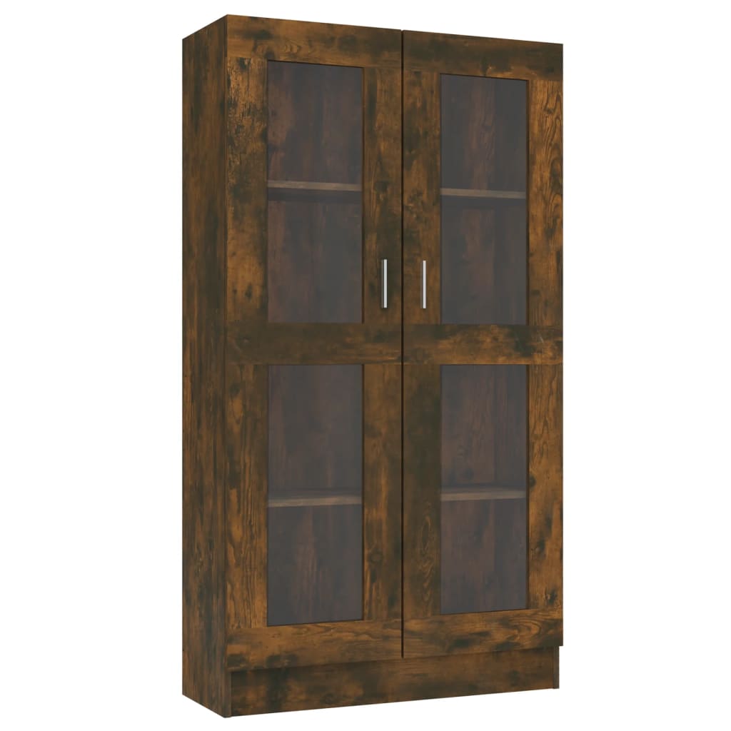 vidaXL Vitrina de madera contrachapada 82,5x30,5x150cm Multicolor
