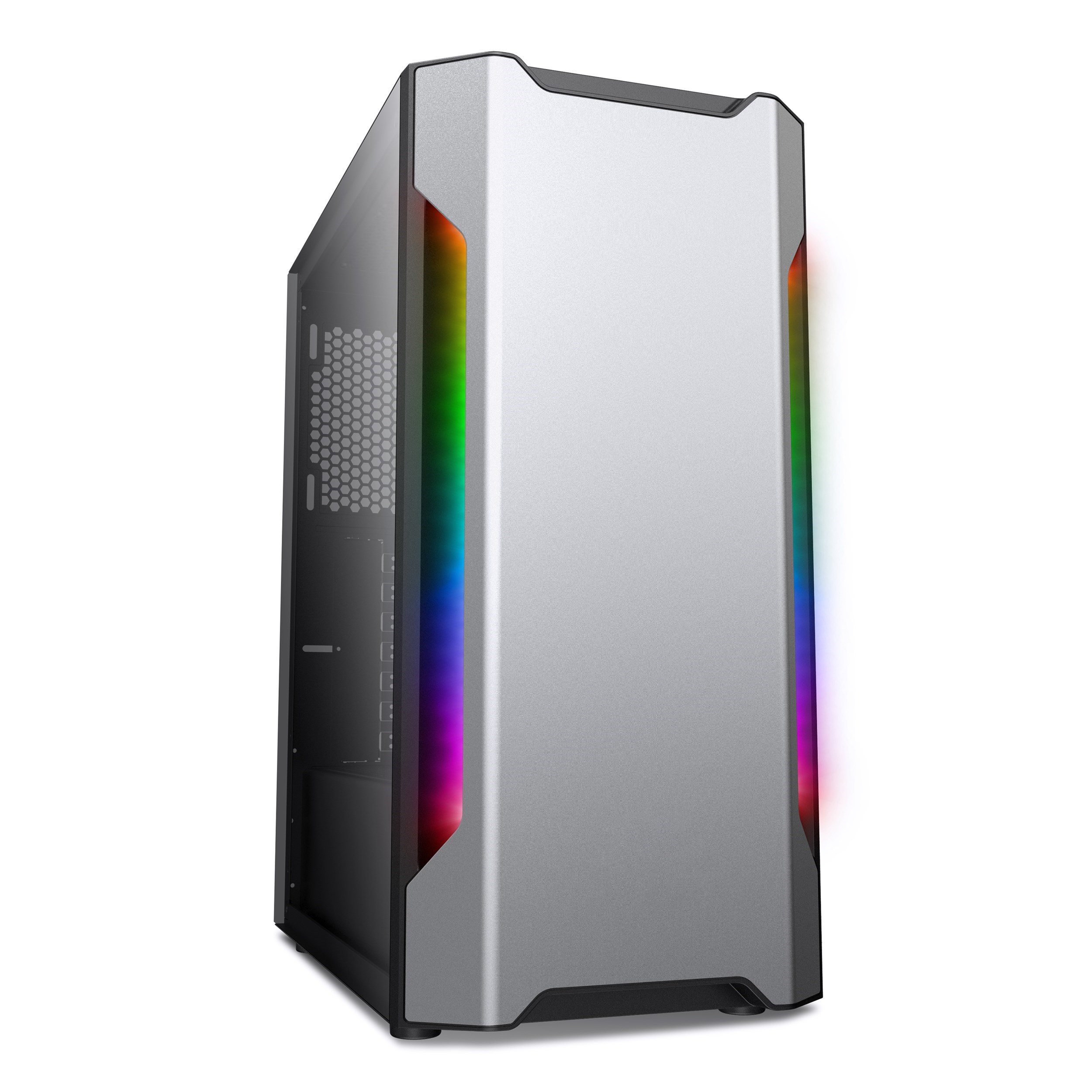 Caja atx droxio gaming bagger lat. cristal templad