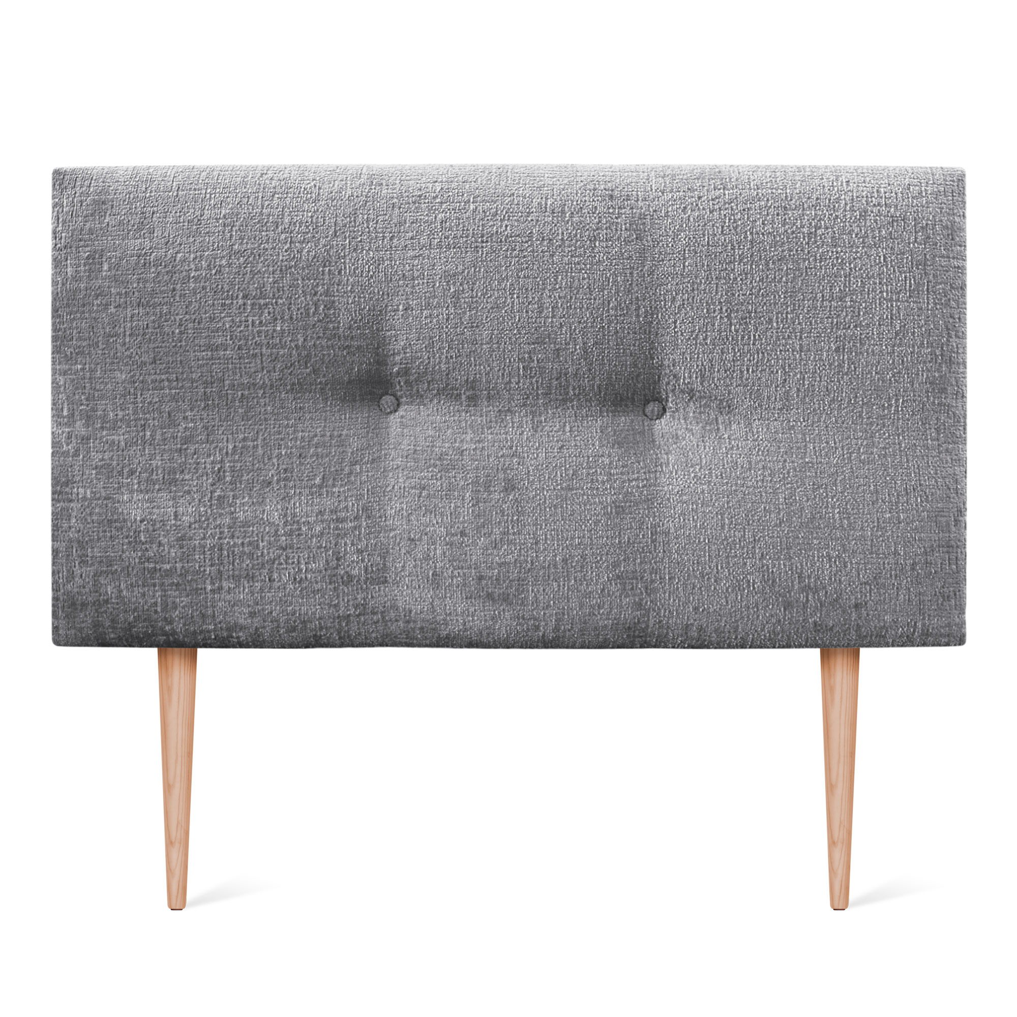 DHOME Cabecero Acabado Lana Natural con Botones y Patas Cabezal Tapizado Cama Dormitorio Alcolchado WINTER LUXURY