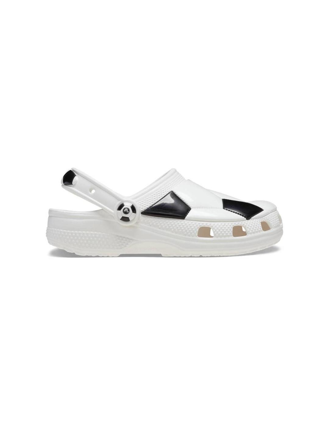 CROCS CLASSIC SOCCER BALL WHITE BLACK KIDS