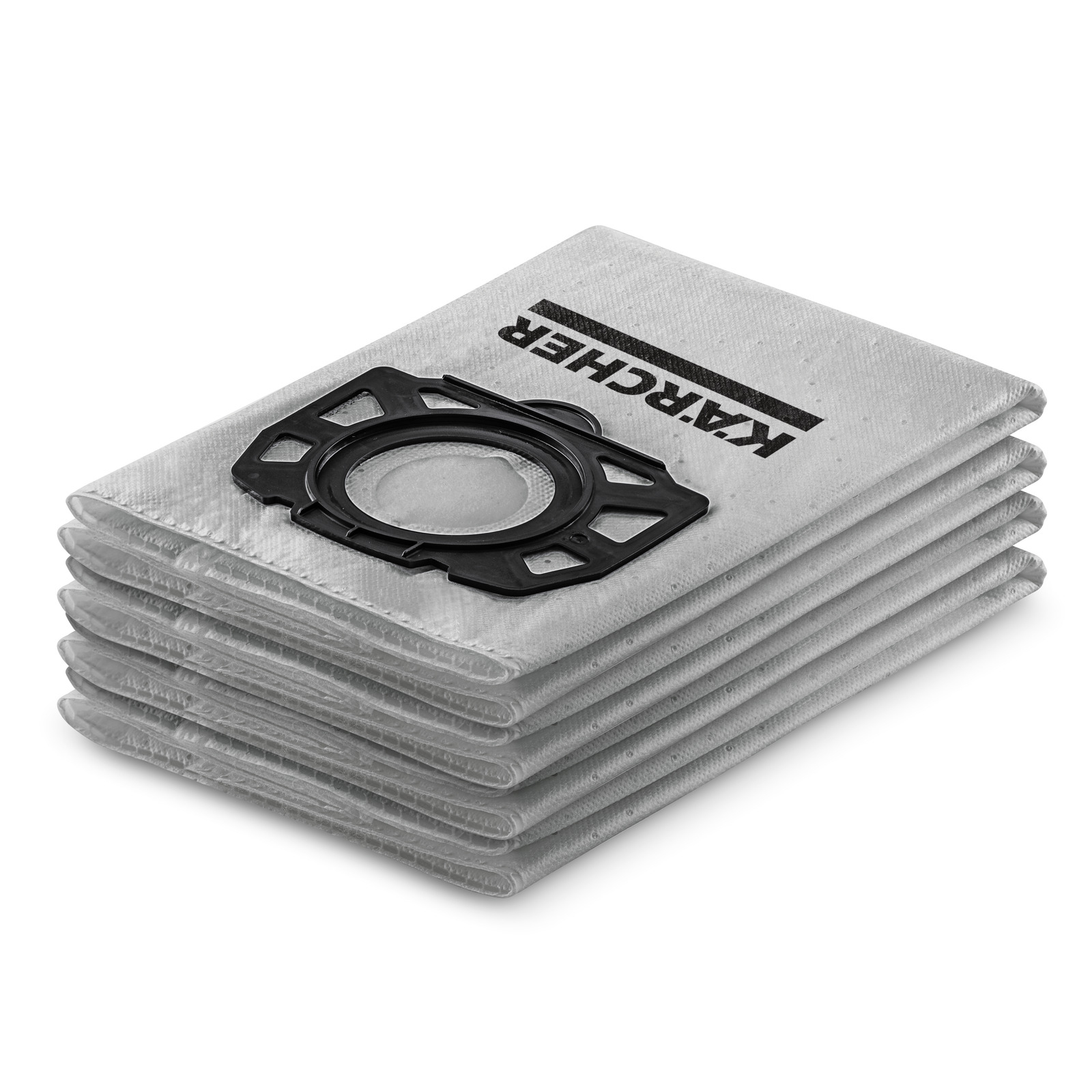 Kärcher 2.863-355.0 Dust Bag for Drum Vacuum Cleaner, Grey, Vellón Material, 4 Pieces, Compatible with Kärcher Models, Easy Install Dust Filter.