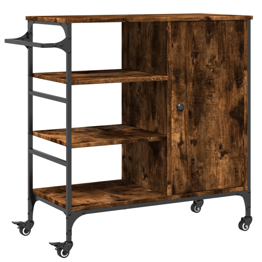 vidaXL Carrito de cocina madera de ingeniería 87,5x38,5x84,5 cm