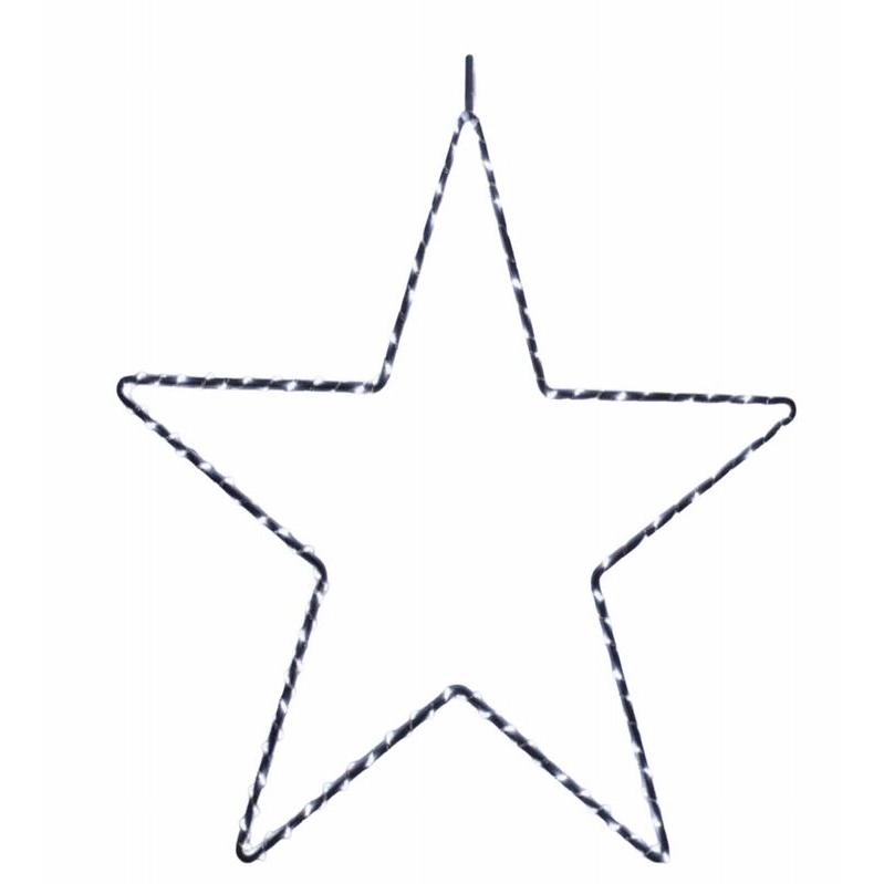 Gerimport Estrella Decoración Navidad 225 Microleds Frío Interior 36 Cm