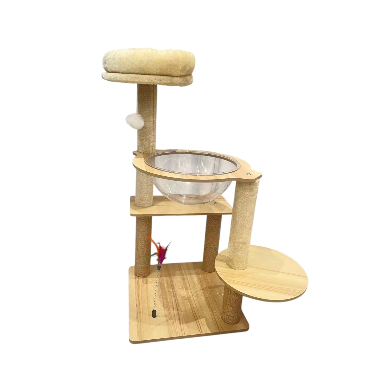 COTTECOTA- Rascador árbol para gato 40x40x70cm Poste para gatos Descanso para gato