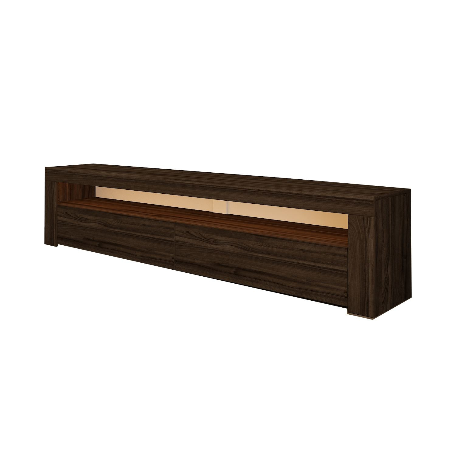 Habitat y Jardin - Soporte de TV de madera "Bati" - 150 x 36 x 46 cm - Marrón