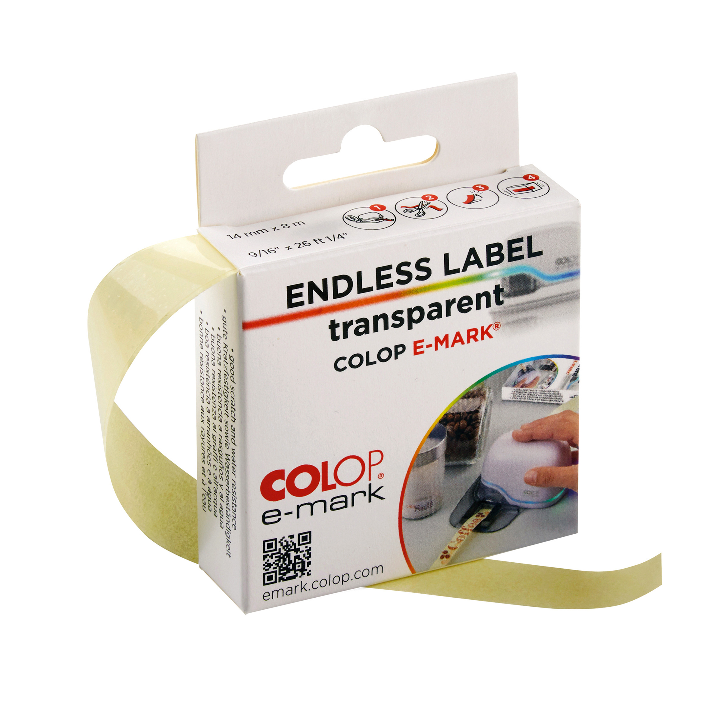 Colop e-mark® Cinta Sin Fin Adhesiva PP - Transparente