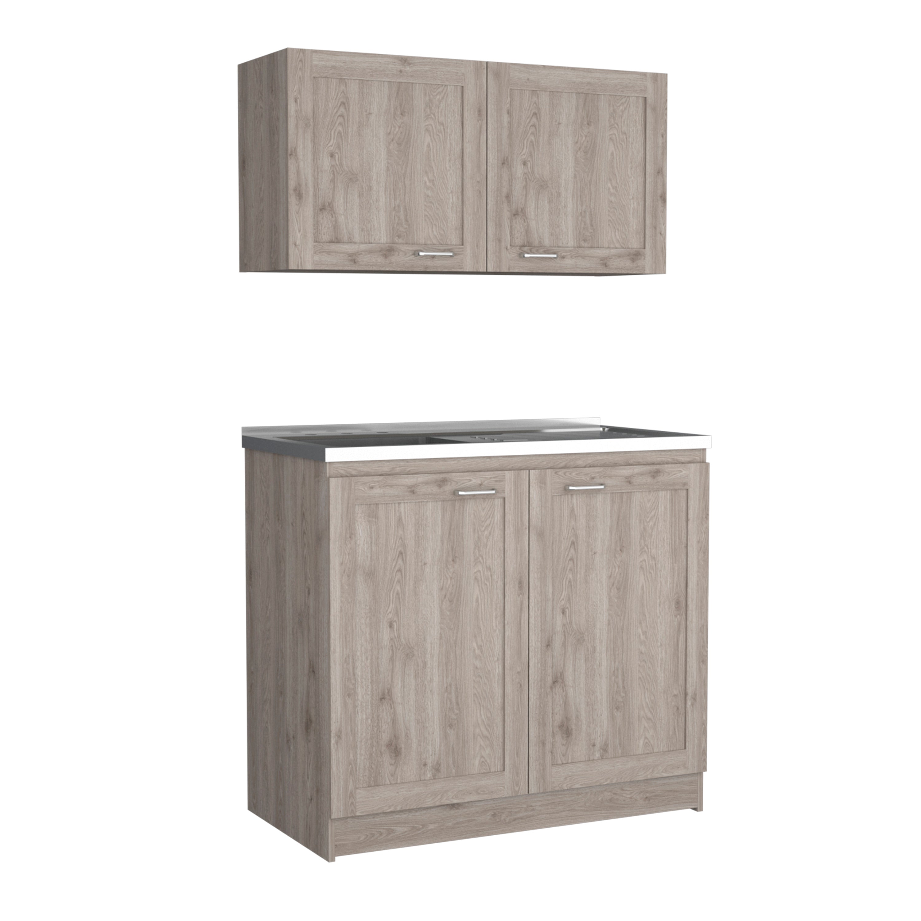 Otho mueble de cocina con gabinete inferior y alacena mural