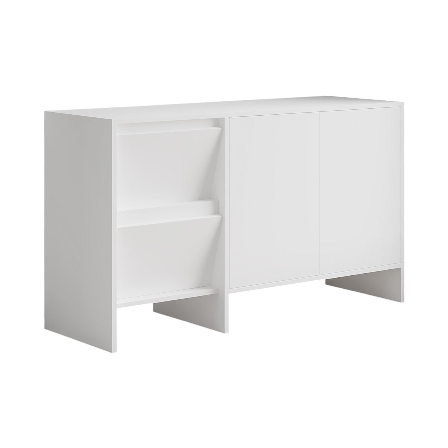 Habitat y Jardin - Aparador de madera "Laris 130" - 130 x 44 x 82 cm - Blanco
