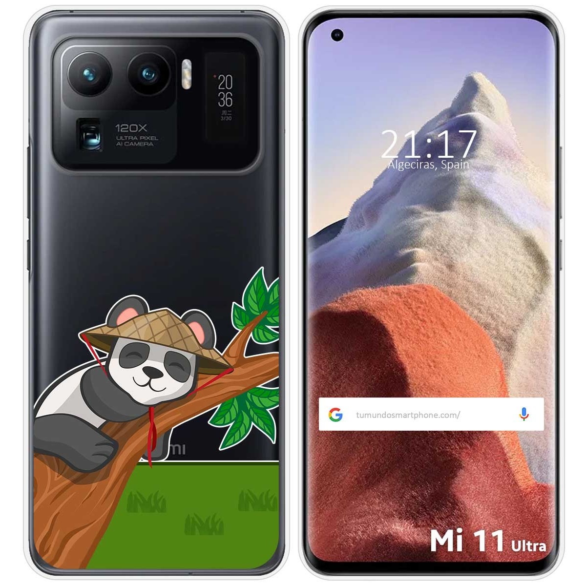 Funda Gel Transparente para Xiaomi Mi 11 Ultra 5G diseño Panda Dibujos