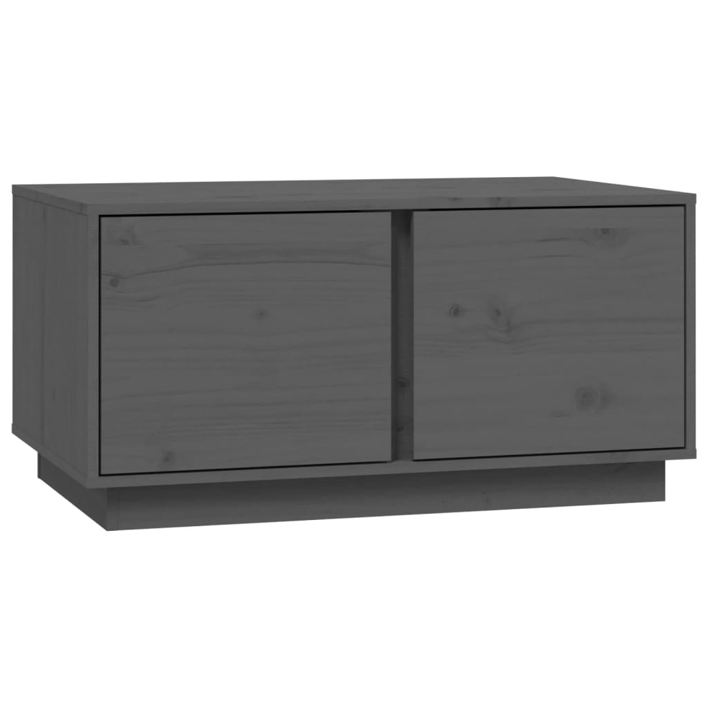 Vidaxl Mesa de Centro de Madera Maciza de Pino 80x50x40 Cm Natural