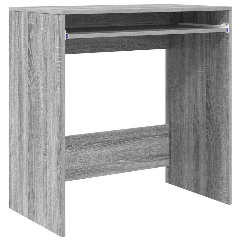 vidaXL Escritorio Gris Sonoma 77.5 x 43 x 79 cm Madera de ingeniería
