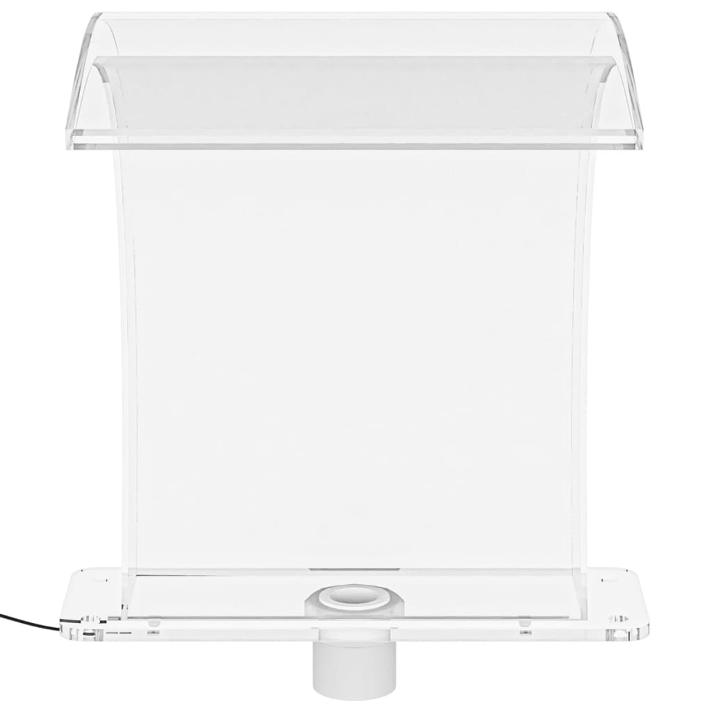 vidaXL Fuente de piscina con LED RGB acrílico 50 cm