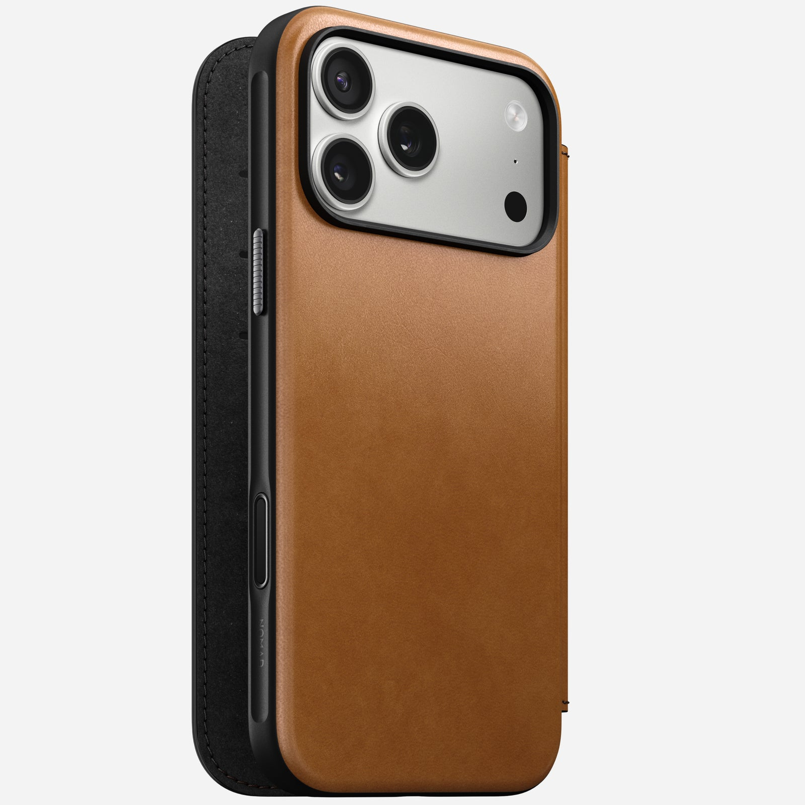 Nomad Modern Leather Folio funda para teléfono móvil 17,5 cm (6.9") Bronceado