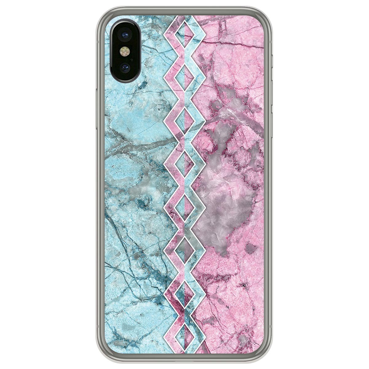 Tumundosmartphone Funda Gel Tpu para Iphone X / Xs diseño Mármol 08 Dibujos
