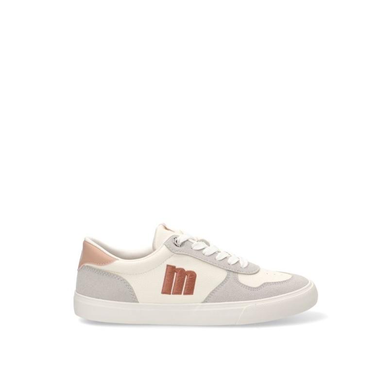 Zapatillas Casual Mustang - Mujer - Suela Plana - Modelo 60959 - Color Blanco