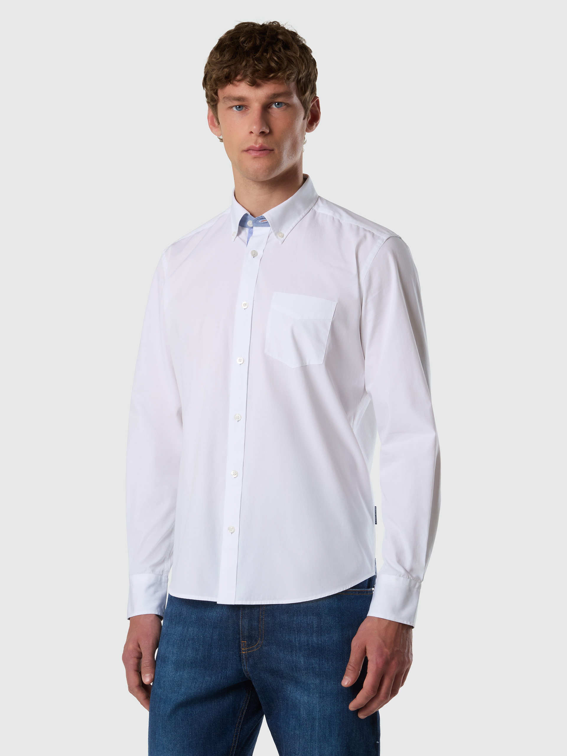 North Sails Poplin Shirt With Pocket Men Ss26