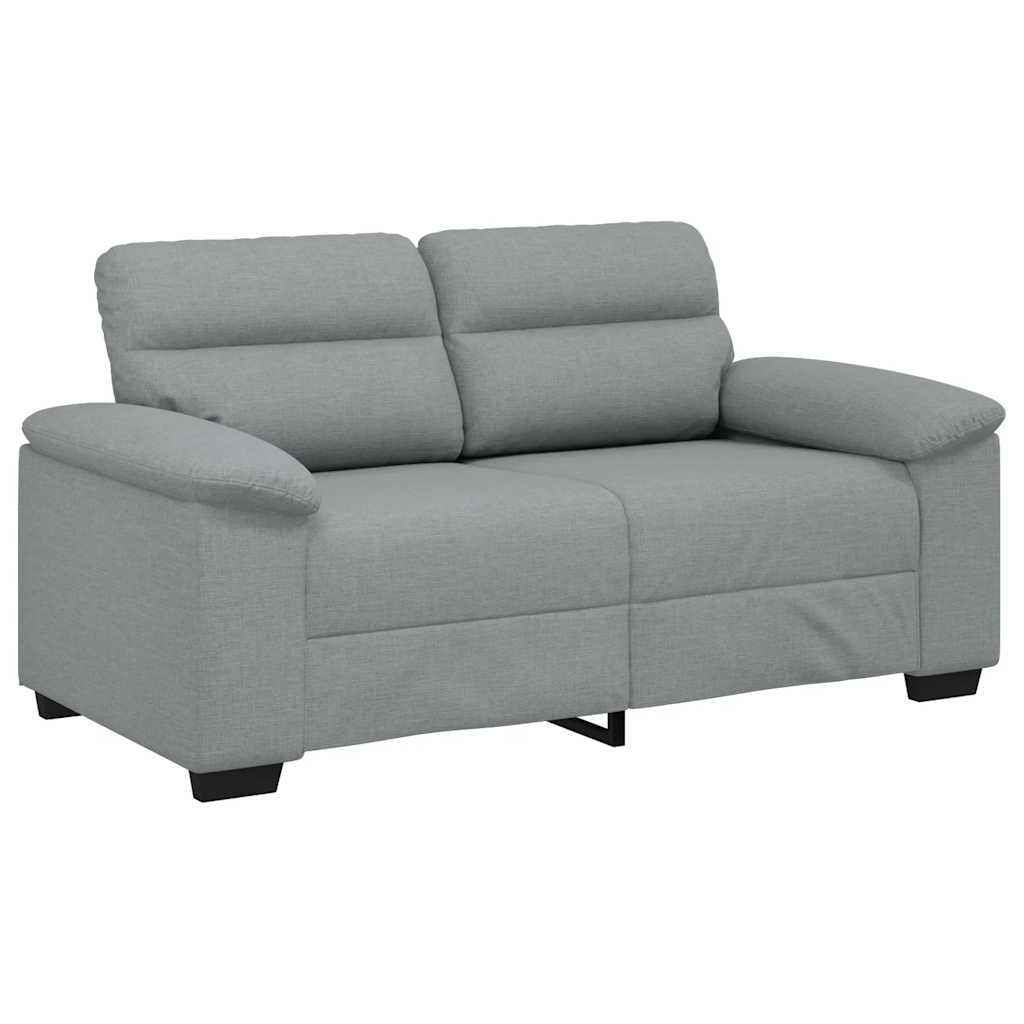 vidaXL Sofá de 2 plazas de tela gris claro 160x81x84 cm