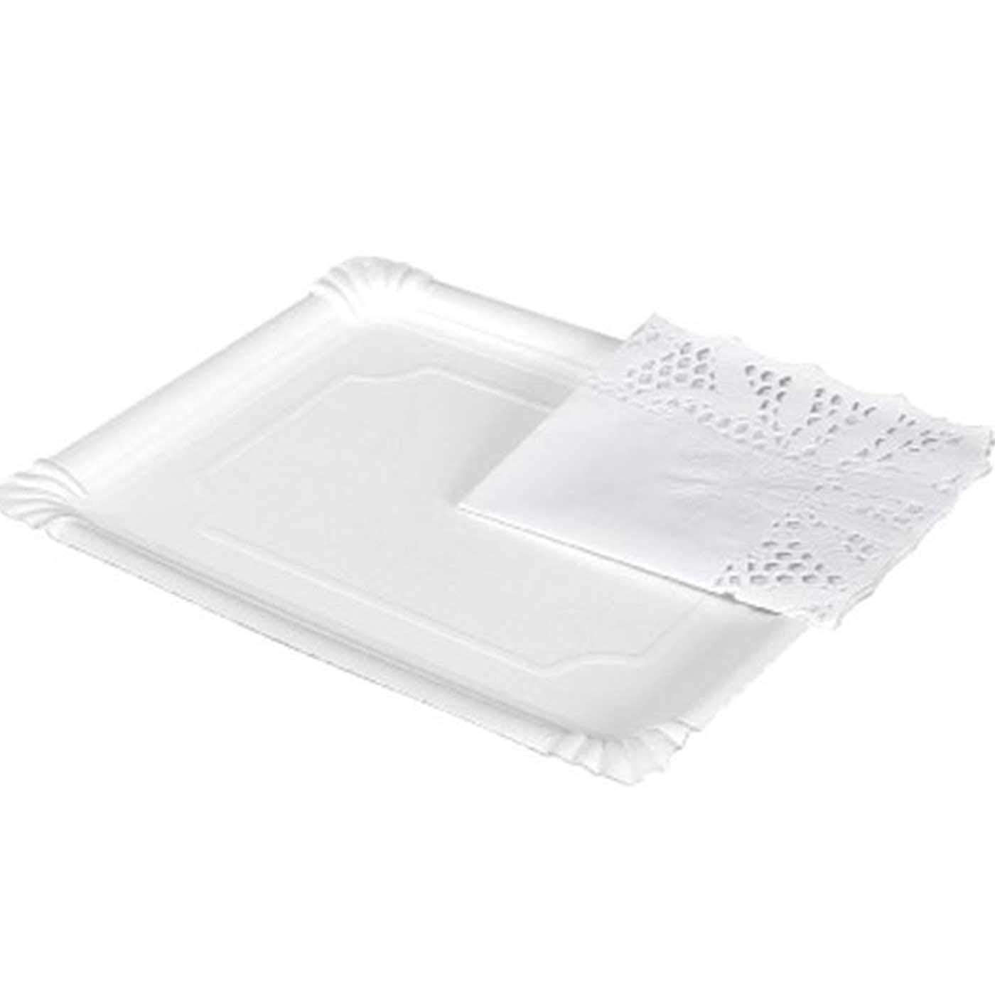 Tradineur - Bandeja de aluminio rectangular, ideal para hornear