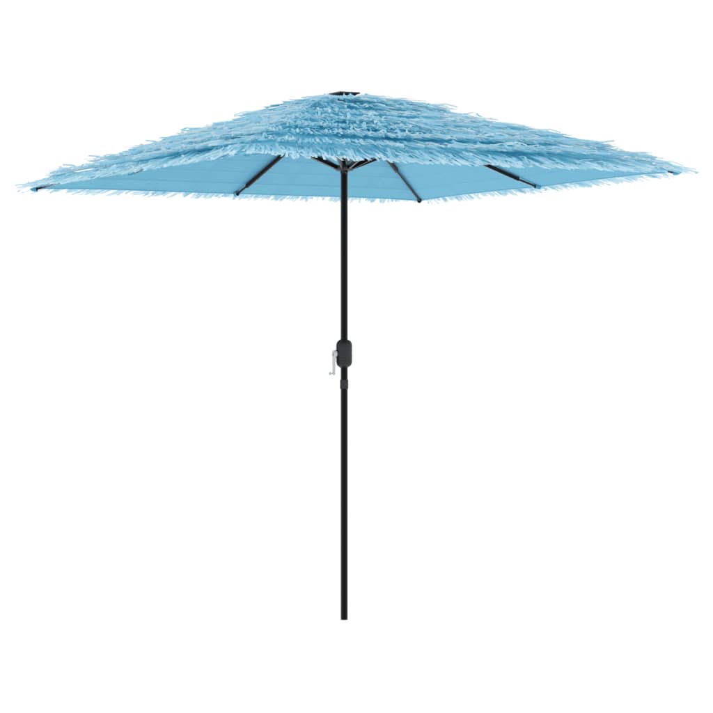 vidaXL Sombrilla de jardín con poste de acero 248x248x248 cm Color Marrón, Azul, Verde