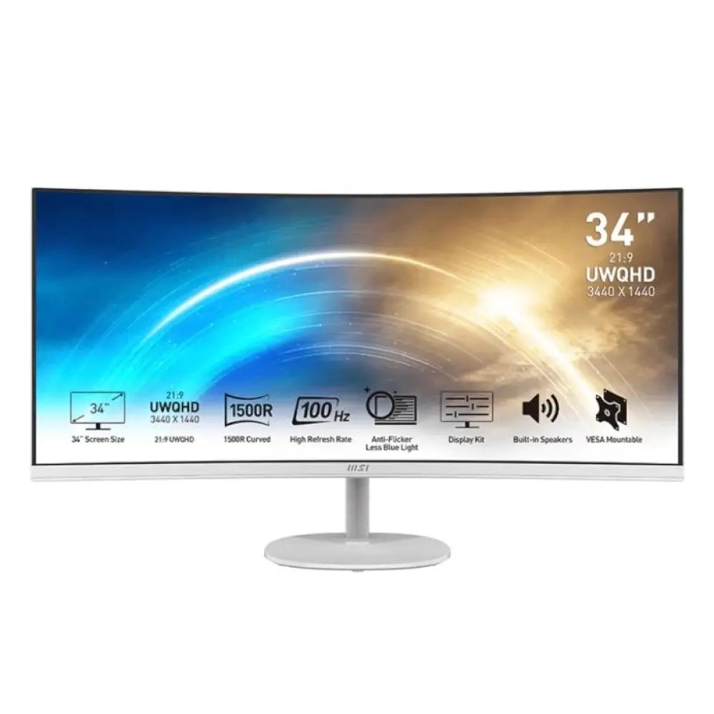 Monitor MSI PRO MP341CQW 34" LED UWQHD 100Hz Curva