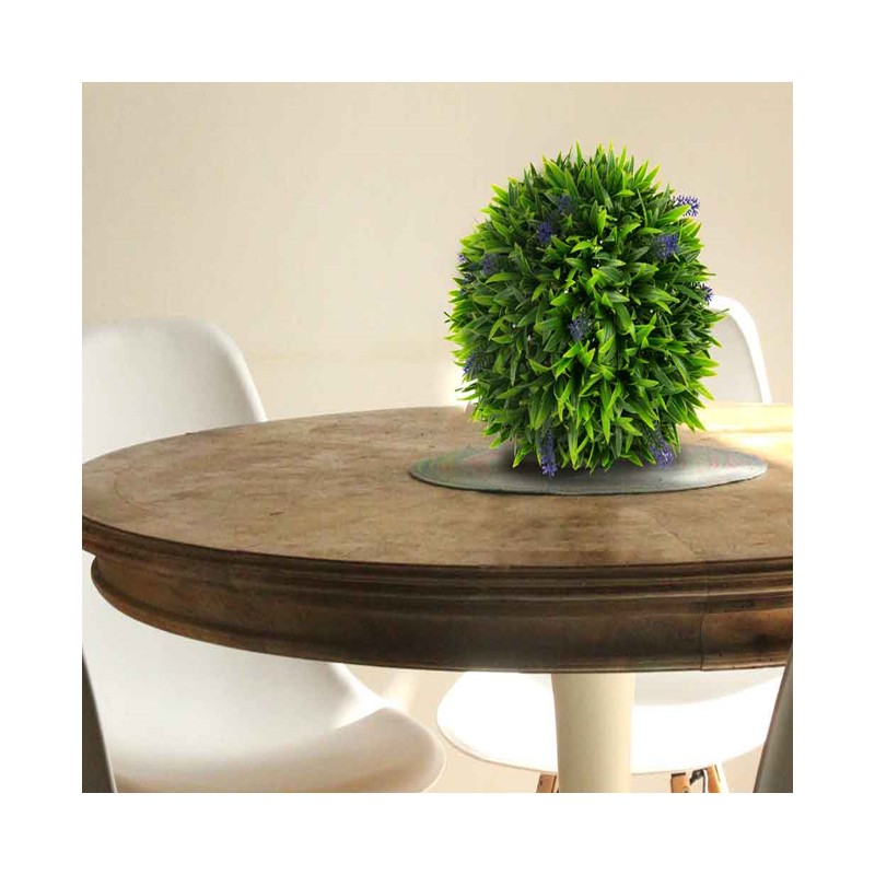 SUINGA Esfera Decorativa Púrpura 33 cm | Interior y Exterior | Apariencia Planta Natural | Elegante | Complemento Decorativo