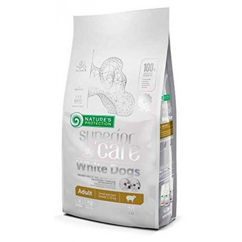 Nature's Protection Adulto Pelo Blanco Razas Pequeñas Cordero 1.5 Kg