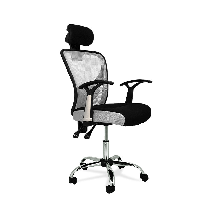 FURNITURE STYLE FS1159GR CARLA Silla de Estudio Textil Color Gris - ref: FS1159GR