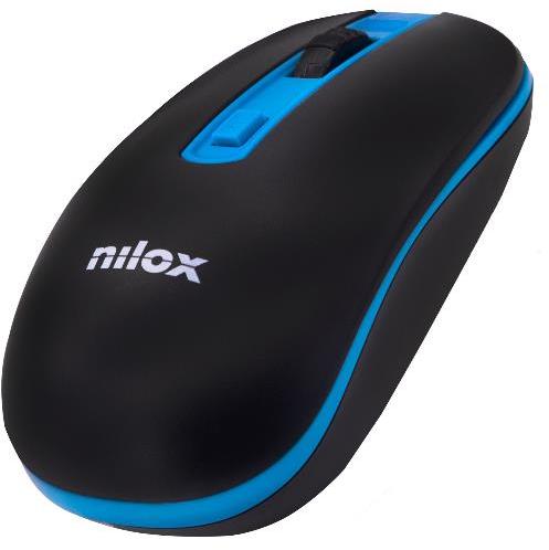 Nilox - Ratón NILOX RATON WIRELESS 1000 DPI NEGRO/AZUL