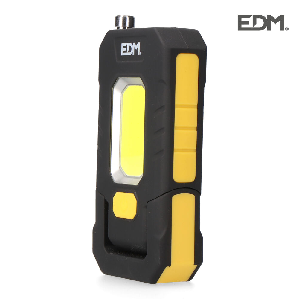 Linterna LED Recargable Edm XL 3W 300 Lumen con Imán Extensible