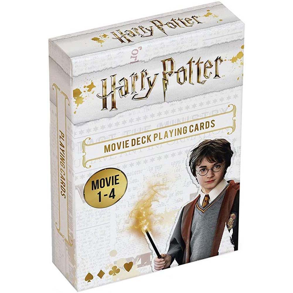 Fournier Cartamundi Baraja de poker de Harry Potter Fotogramas de las películas de la 1 a la 4 La piedra filosofal La cámara secreta Prisionero de Azkaban Cáliz de fuego Familias Adultos Cuartetos Poquer Juego mesa Jugar Playa Piscina Camping Aire libre