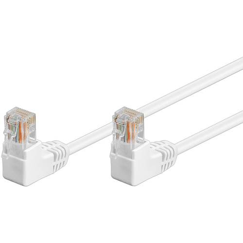 Goobay 96070 - Cable de red (1 m, Cat5e, U/UTP (UTP), RJ-45, RJ-45, Blanco)