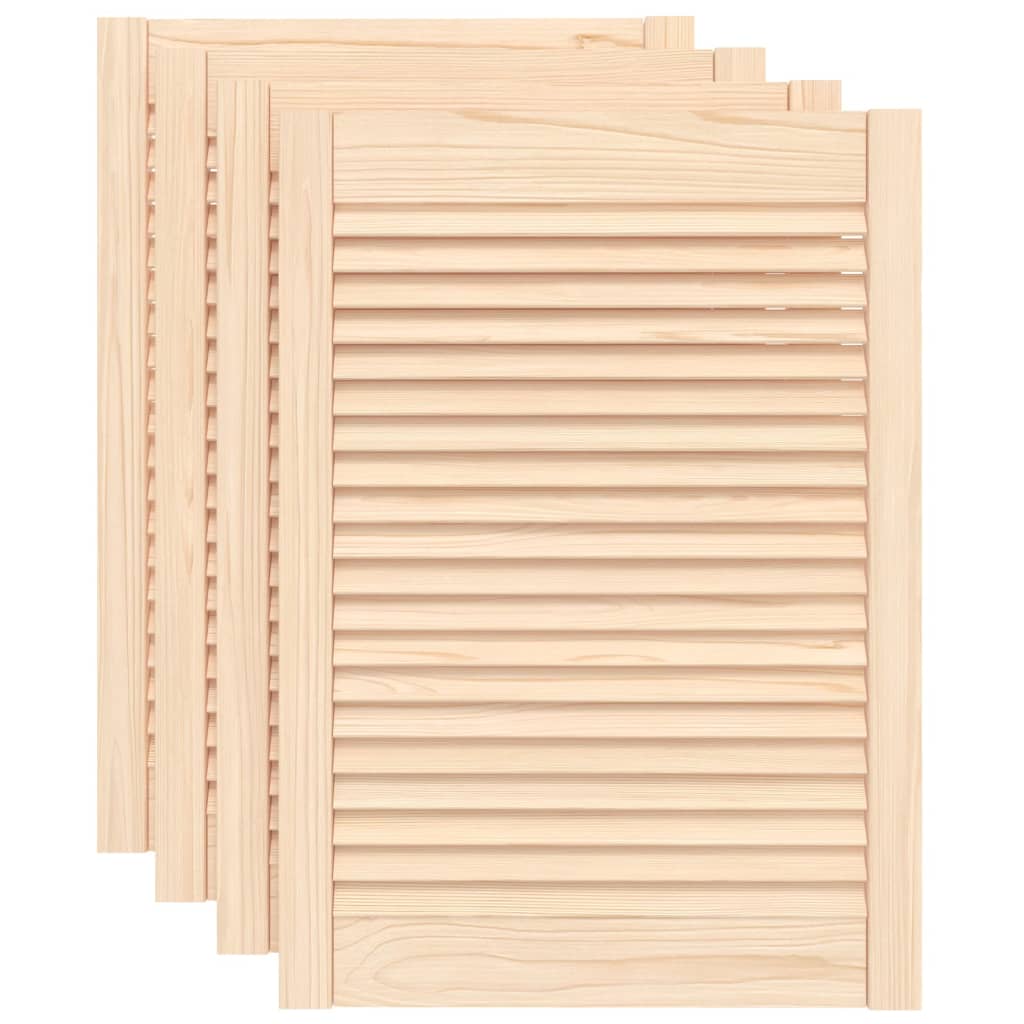 vidaXL 4x Puertas Persiana 69x49,4cm Celosía Rejilla Color Natural,  Blanco, y mas