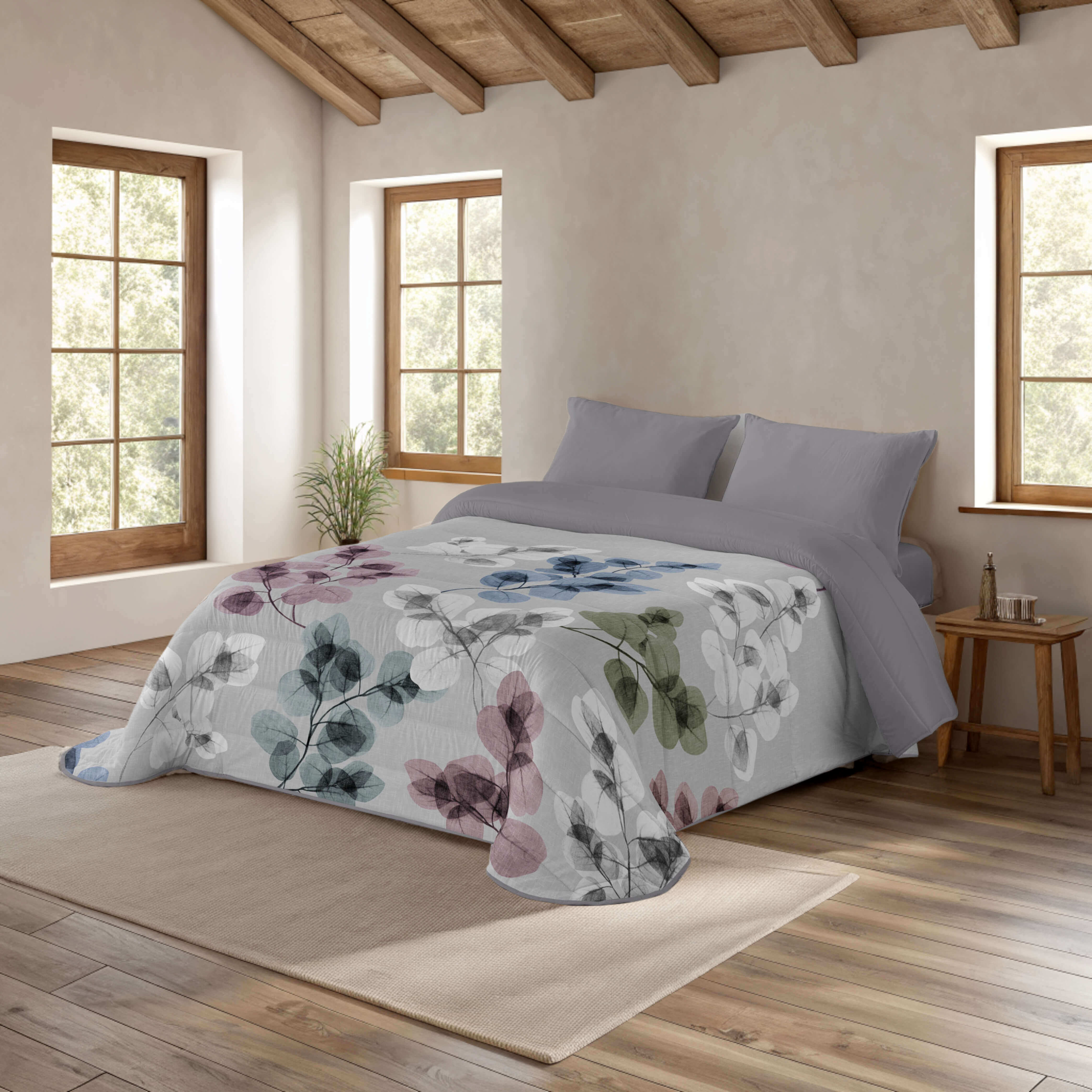 Naturals - Edredón Nórdico 300 gr Estampado - Microfibra Extrasuave -  Acolchado Gran Confort, Antialérgico y Transpirable - Cama 90/135/150/180 - Fabricado en España