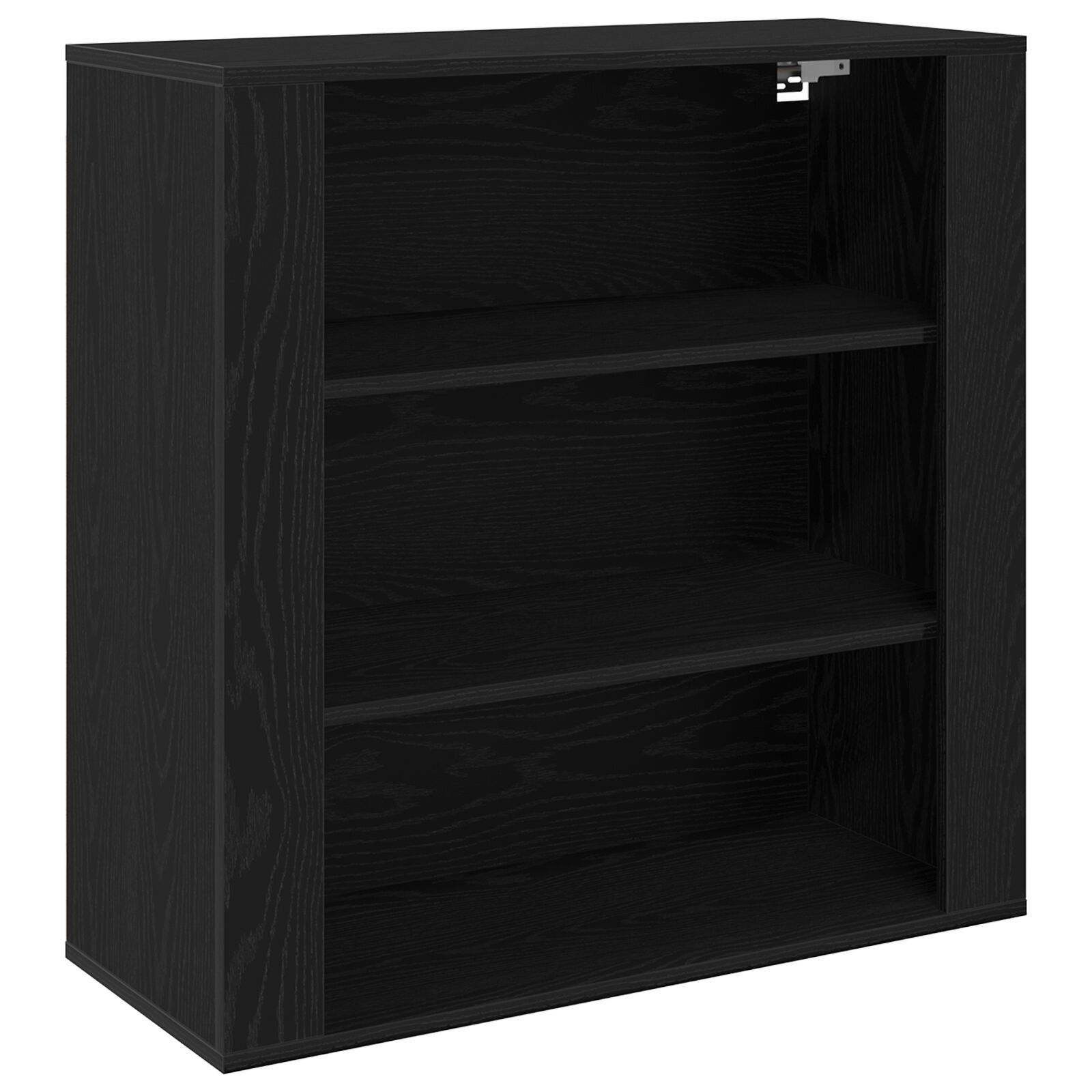 Armario de Pared vidaXL Negro Roble 80x33x80 cm Madera Elaborada