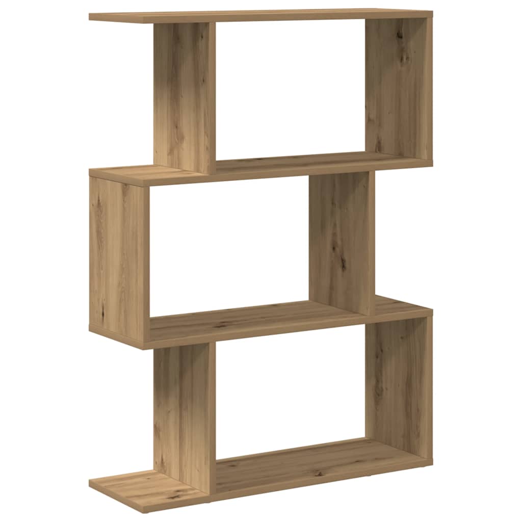vidaXL Librería divisora 3 niveles mader 70x24x97 cm Multicolor