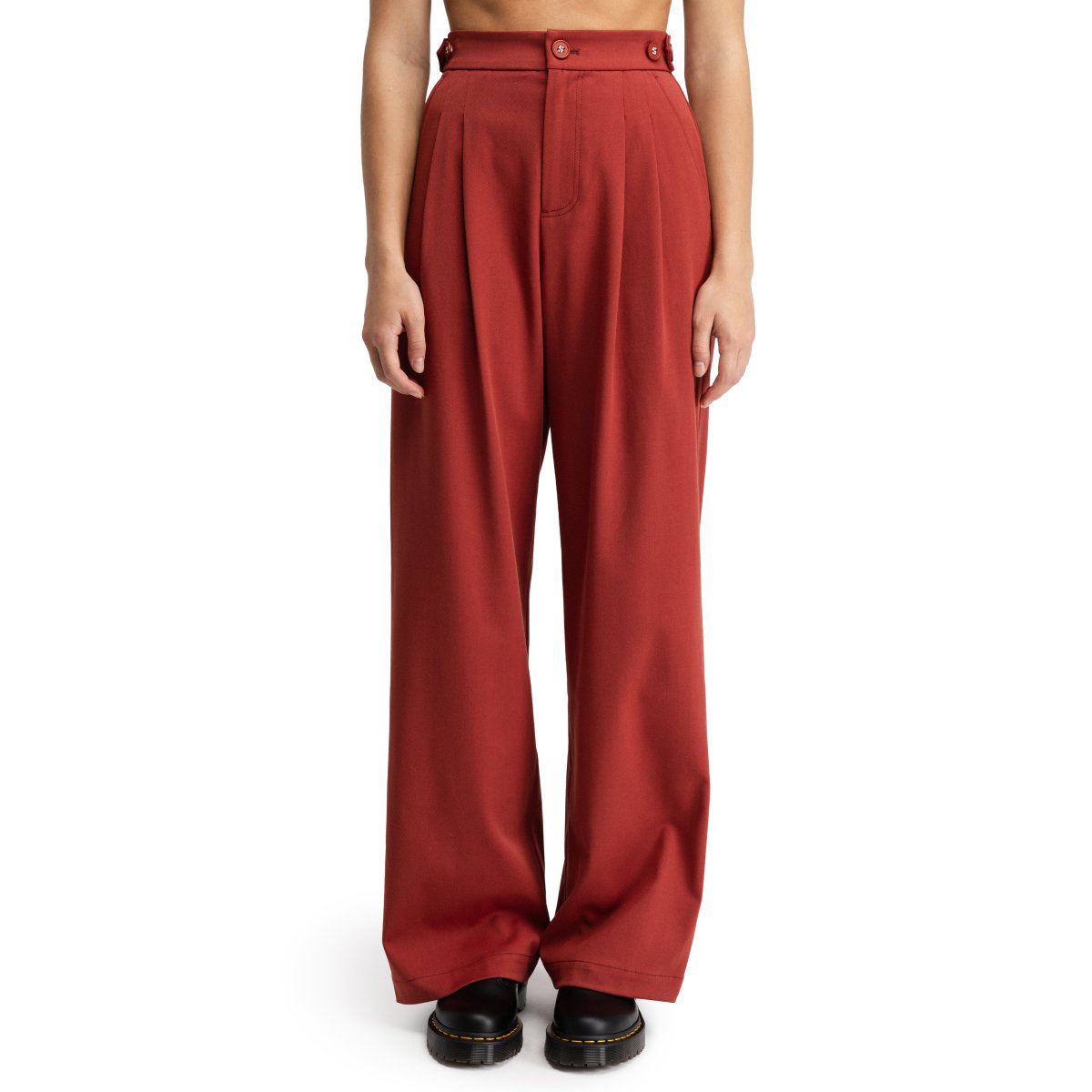 SIROKO - Pantalón ancho para mujer Siroko Aker-W Cherry_